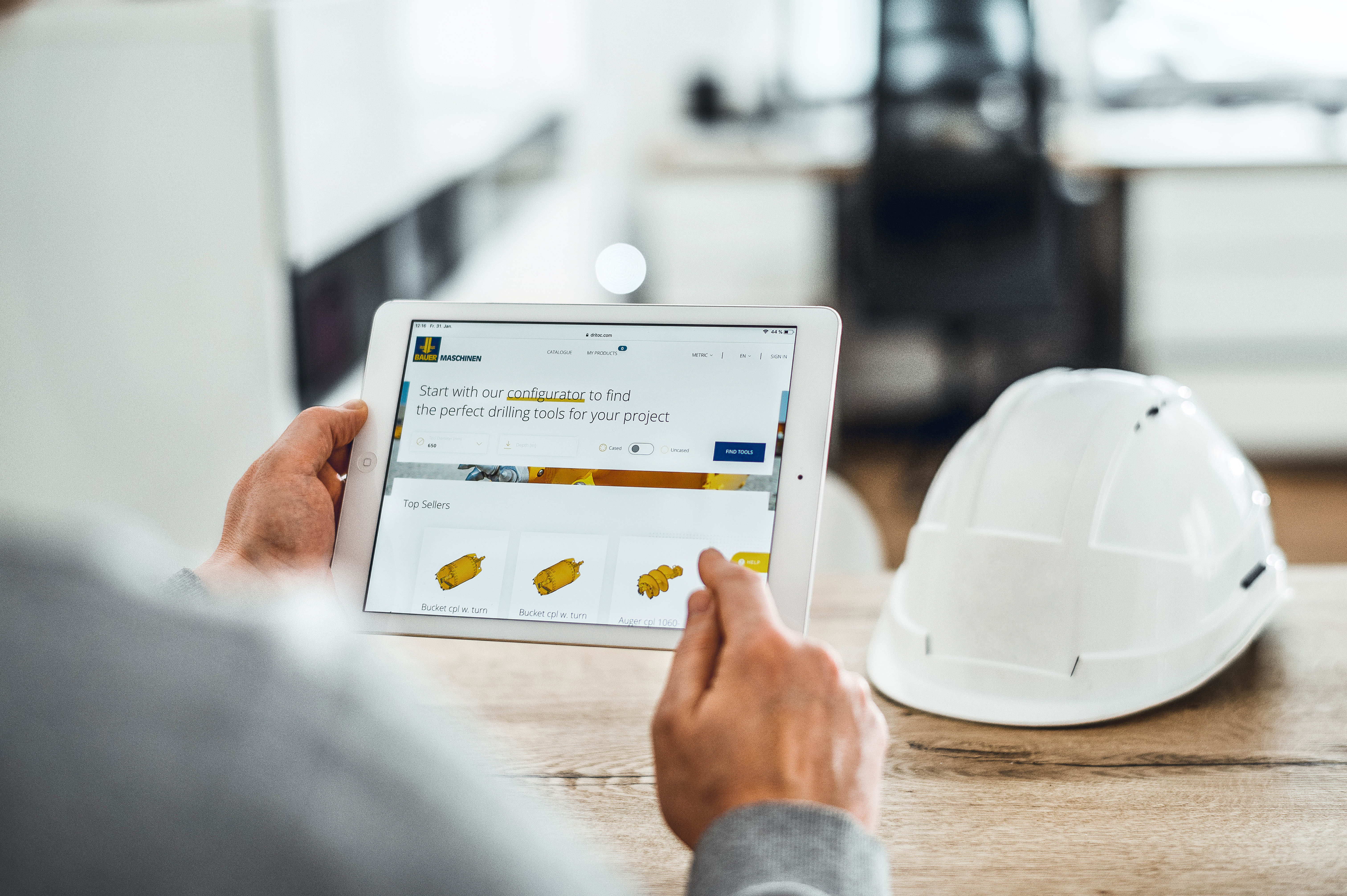 Find the right drilling tool in just three steps with the Dritoc drilling tool configurator from Bauer Maschinen.