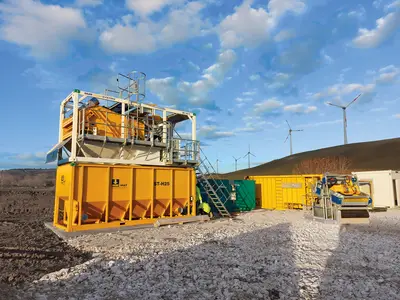 W projekcie realizowanym w miejscowości Lucera we Włoszech, nasz klient, firma Romana Costruzioni s.p.a., zastosował instalację do odpiaszczania BE 300-C firmy BAUER MAT Slurry Handling System.
